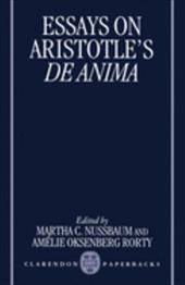 Essays on Aristotle's de Anima Essays on Aristotle's de Anima
