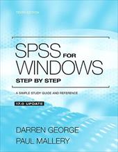 SPSS for Windows Step by Step: A Simple Study Guide and Reference, 17.0 Update SPSS for Windows Step by Step: A Simple Study Guide and Reference, 17.0 Update