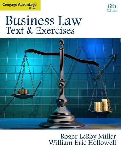 Business Law by Roger LeRoy Miller, William Eric Hollowell - Reviews, Description \u0026 more - ISBN ...