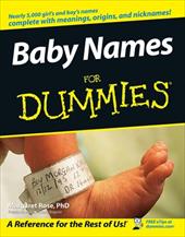 Baby Names for Dummies Baby Names for Dummies