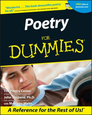 Poetry for Dummies by Poetry Center, Timpane, John, Watts, Maureen, 9780764552724. Expand Image