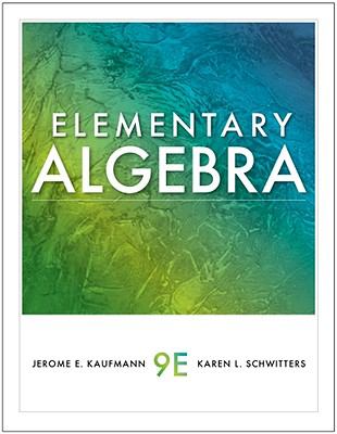 ELEMENTARY ALGEBRA elementary algebra: