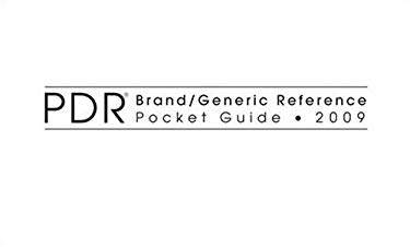 PDR Brand/Generic Reference Pocket Guide by Physicians Desk Reference ...