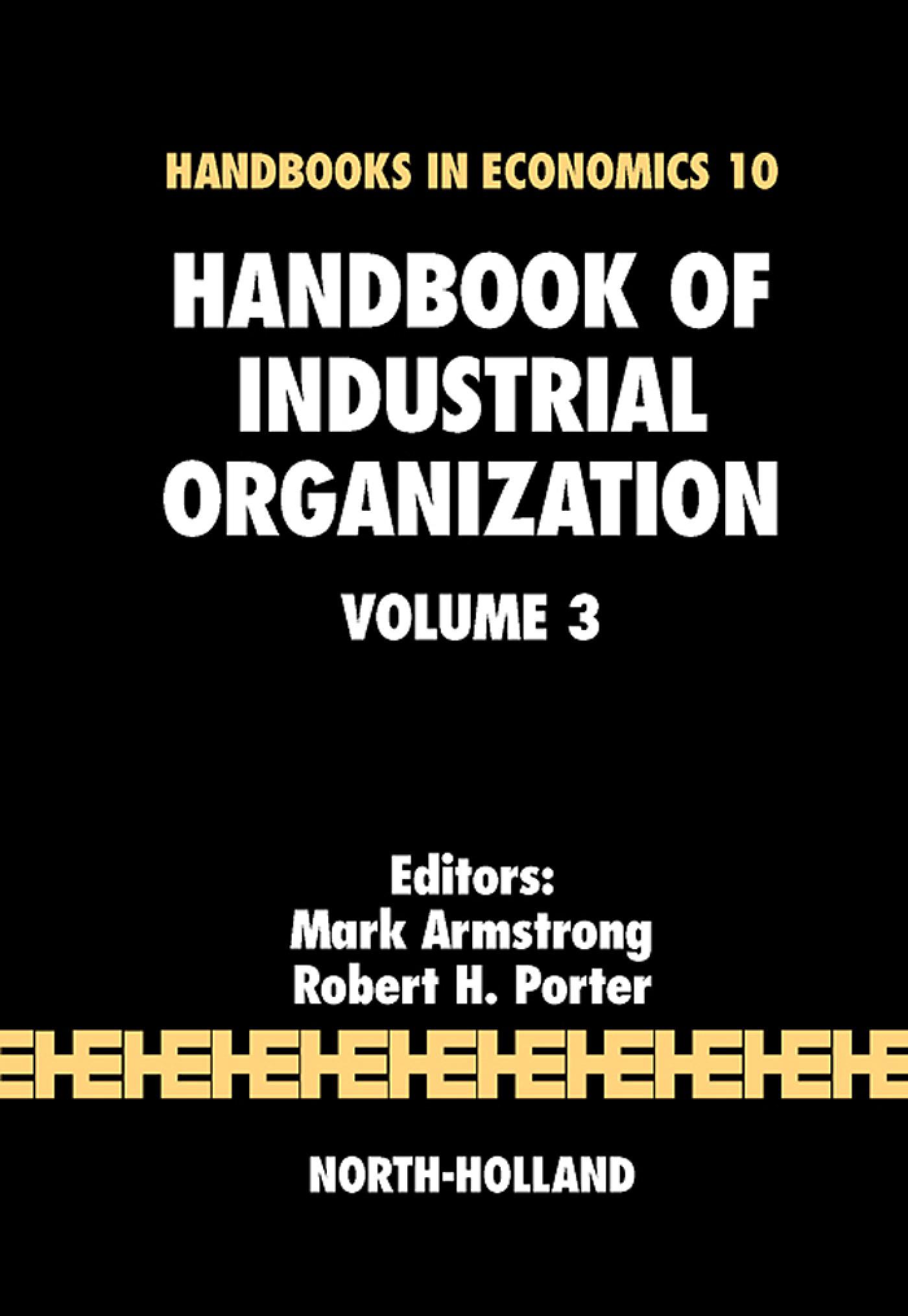 Download Handbook of industrial organization, book riloyes