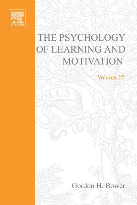Psychology of Learning and Motivation Gordon H. Bower
