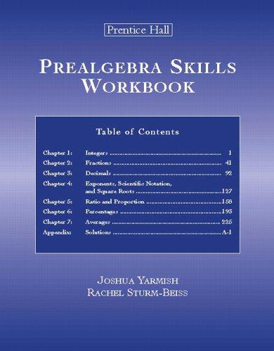 Prealgebra Skills by Rachel, Yarmish, Joshua Sturm