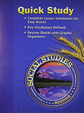 SOCIAL STUDIES 2005 QUICK STUDY GRADE 4 REGIONS by Scott Foresman