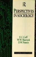 Perspectives in Sociology -  E. C. Duff, Paperback