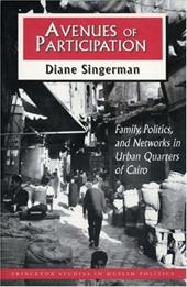 Avenues of Participation: Family, Politics, and Networks in Urban Quarters of Cairo - Singerman, Diane