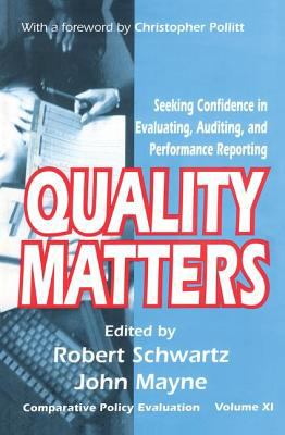 ISBN 9780765802569 product image for Quality Matters: Seeking Confidence in Evaluating, Auditing, and Performance Rep | upcitemdb.com