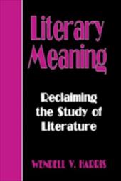 Literary Meaning - Harris, Wendell V. / Darwin, Charles