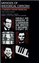 Methods of Rhetorical Criticism : A Twentieth-Century Perspective