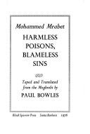 Harmless Poisons, Blameless Sins