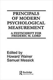 Princples Modern Psych.Measur.Pod - Wainer / Wainer, Howard / Messick, Samuel