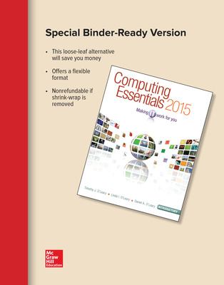 Computing Essentials 2015 Introductory Edition by Daniel, O'Leary, Timothy J., O'Leary, Linda I. O'Leary