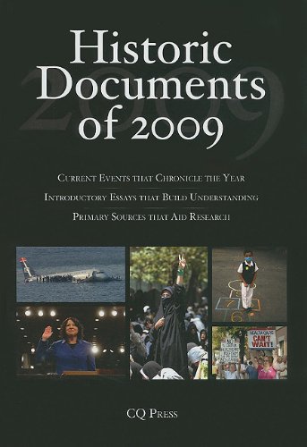 Historic Documents Of 2009 by , C. Q. Press CQ Press - , C. Q. Press CQ Press