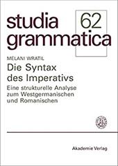 ISBN 9783050041896 product image for Die Syntax Des Imperativs: Eine Strukturelle Analyse Zum Westgermanischen Und Ro | upcitemdb.com
