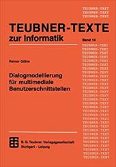 Dialogmodellierung Fur Multimediale Benutzerschnittstellen