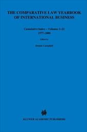 Comparative Law Yearbook of International Business Cumulative - Campbell, Dennis